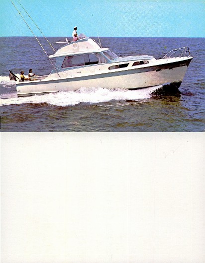 Cabin Cruiser on Water with People