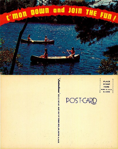 People Canoeing on a Lake