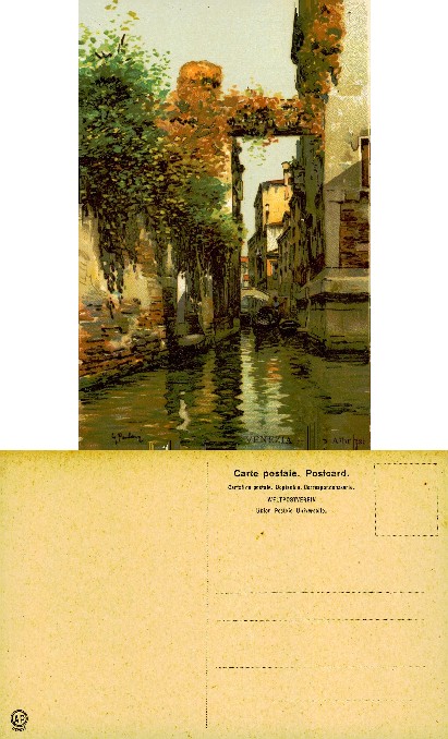 Venetian Canal with Gondola