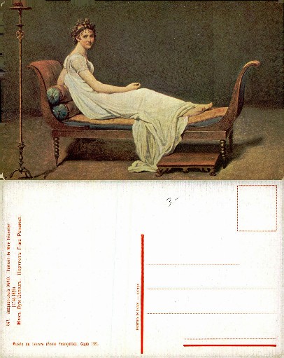 Portrait of Madame Récamier by J.L. David