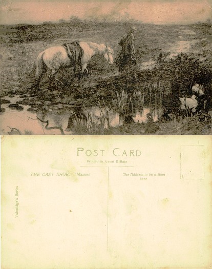 Man and Horse in Rural Landscape