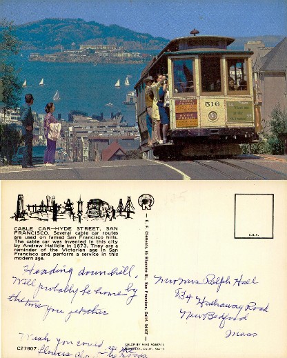 San Francisco Cable Car on Hyde Street