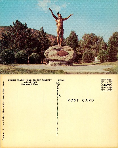 Indian Statue "Hail to the Sunrise"