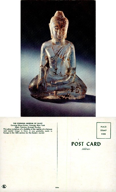 Glass Buddha Sculpture