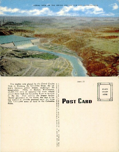 Grand Coulee Dam Aerial View