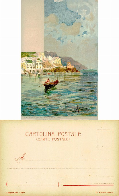 Amalfi Coastline with Rowboat
