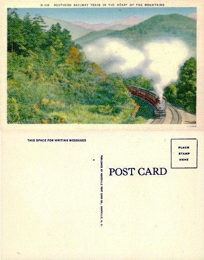 Southern Railway Train in Mountains