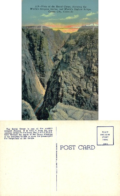 Royal Gorge Bridge, Incline, & D&RGW RR
