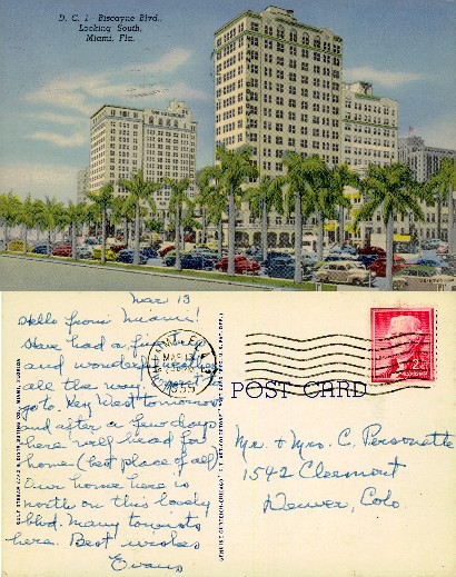 Biscayne Blvd. Looking South, Miami