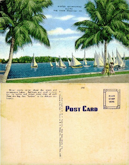 Winter Sailboating along The Palm Beaches