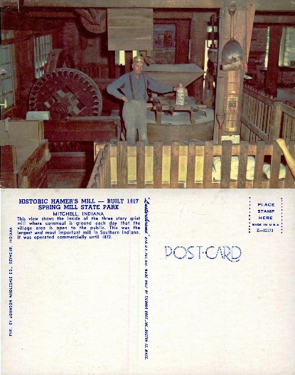 Historic Hamer's Mill Interior with Man