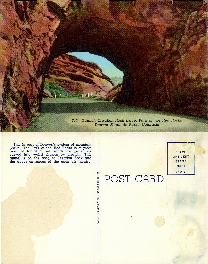 Tunnel in Red Rock Park, Colorado