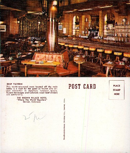 Ship Tavern Interior at Brown Palace Hotel