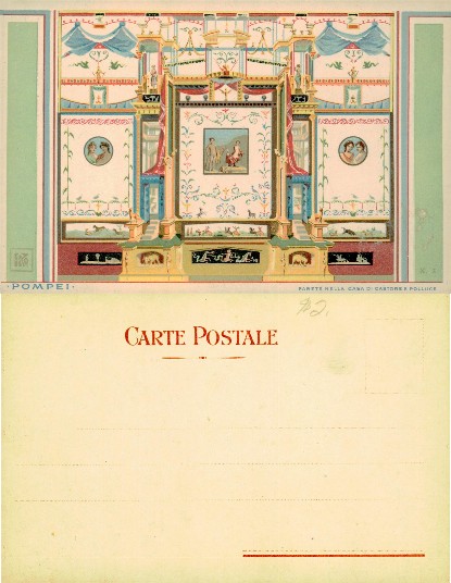 Pompeian Wall Painting, House of Castor/Pollux