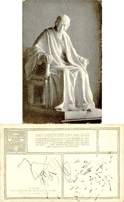 Voltaire Statue by Houdon