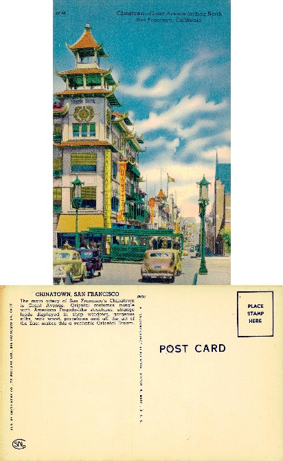 Chinatown Grant Avenue Street Scene