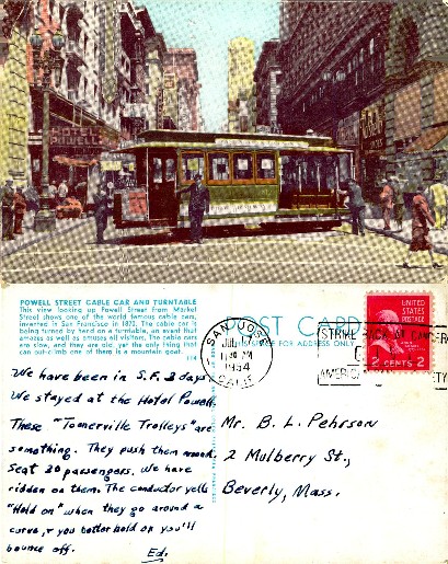 Powell Street Cable Car View