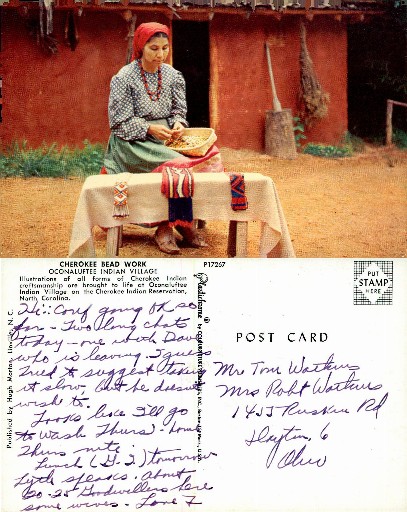 Cherokee Bead Work Demonstration