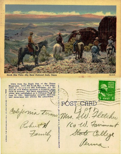 Riders at Big Bend National Park Vista