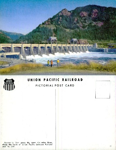 Bonneville Dam and Columbia River