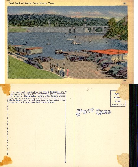Boat Dock at Lake and Dam