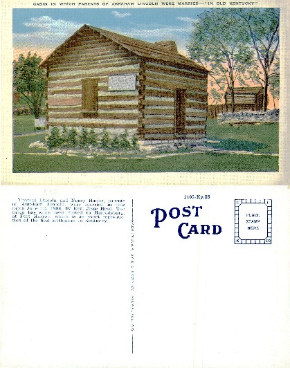 Abraham Lincoln Parents' Marriage Cabin