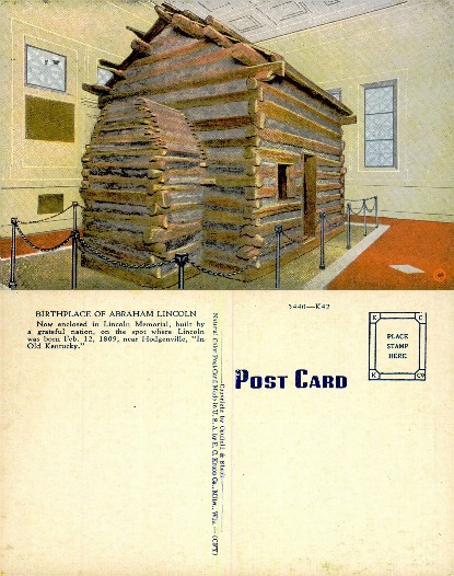 Lincoln's Birthplace Log Cabin Exhibit