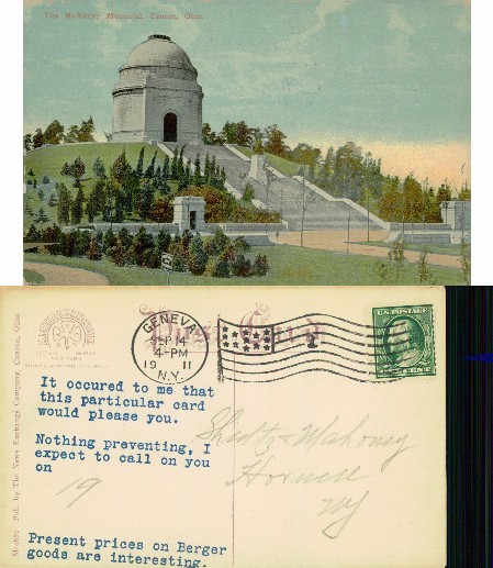 The McKinley Memorial, Canton, Ohio
