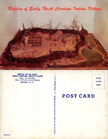 Replica of Early North Carolina Indian Village