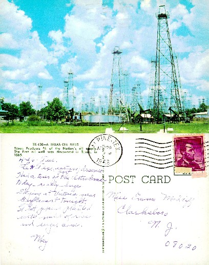 Texas Oil Field with Derricks