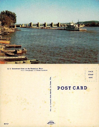 U. S. Government Dam on the Mississippi River