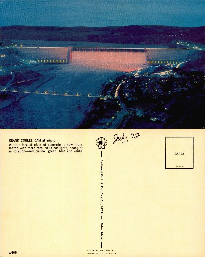 Grand Coulee Dam at Night