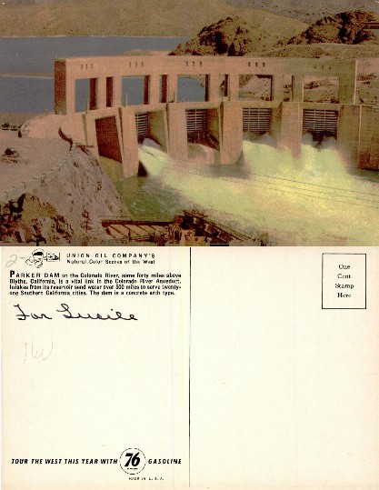 Parker Dam on the Colorado River