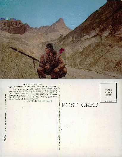 Golden Canyon & Native American Figure