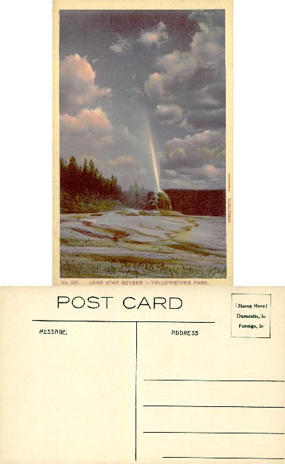 Lone Star Geyser Eruption