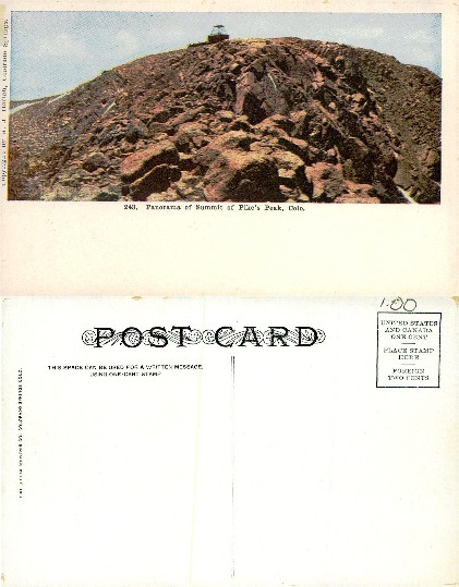 Panorama of Pikes Peak Summit
