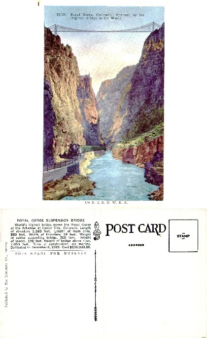 Royal Gorge with Bridge and Train