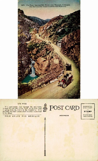 Ute Pass Automobile Road with Cars
