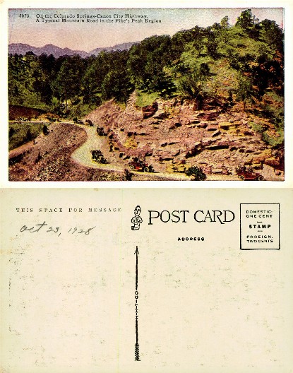 Mountain Road with Cars, Pike's Peak Region