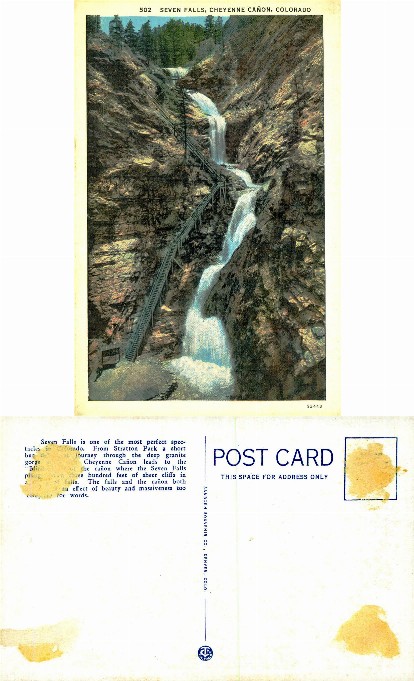 Seven Falls in Cheyenne Cañon