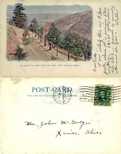 Horse-Drawn Carriage on Mountain Road