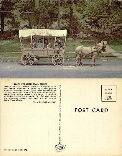 Bella Vista Village Covered Wagon & Mules