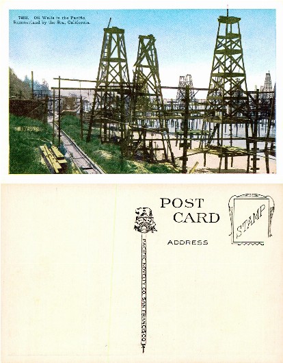 Oil Wells in the Pacific, Summerland