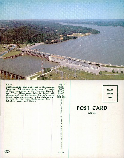 Chickamauga Dam and Lake Aerial View