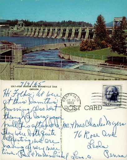 Fish Ladder and Bonneville Dam
