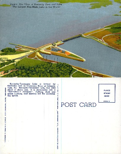 Kentucky Dam and Lake Aerial View