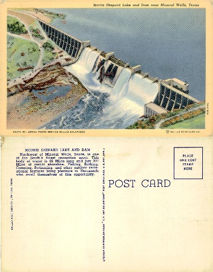 Morris Shepard Lake and Dam Aerial View