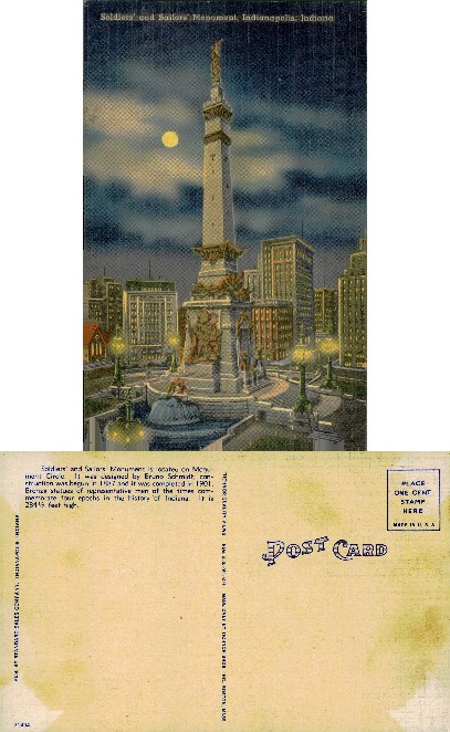 Soldiers' and Sailors' Monument at Night