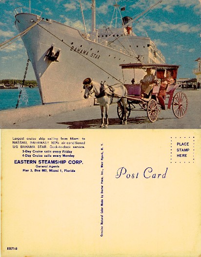 Cruise Ship S/S Bahama Star & Carriage