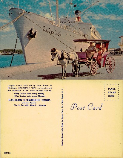 Cruise Ship and Horse-Drawn Carriage